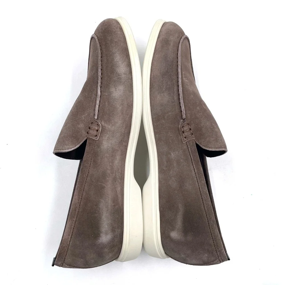 To Boot New York Cassidy Suede Leather Loafers Taupe Grey Slip On‎ Men's Sz 9.5